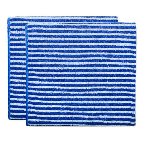 Das blaue Wunder - Bamboo Premium Duschtücher, 2er Set (blau) von Das blaue Wunder