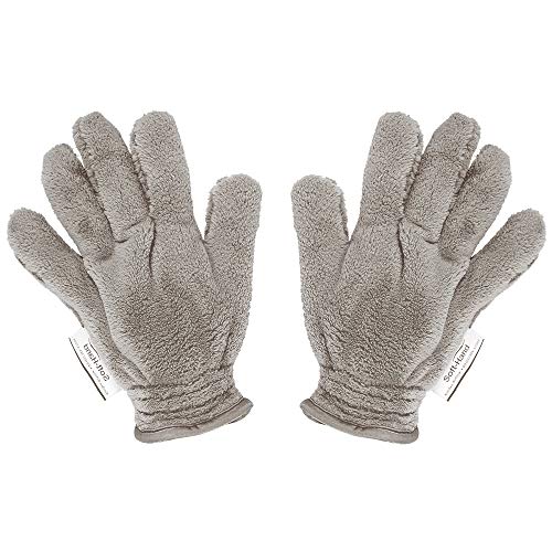 Soft Hand Staubtuch | Staub putzen leicht gemacht | Reinigungstuch Putztuch | verhindert Aufladen der entstaubten elektrischen Geräte| schnelle Reinigung | Das Blaue Wunder (2er Set, Grau) von Das blaue Wunder
