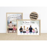 Personalisiertes Geschenk Bild Familie Freunde Freundin Mama Papa Oma Opa | Geburtstagsgeschenk Einweihungsgeschenk Einzug Haus Wohnung Personalisiertes Geschenk Bild Familie Freunde Freundin Mama Papa Oma Opa | Geburtstagsgeschenk Einweihungsgeschenk Einzug Haus Wohnung von DasARTelier