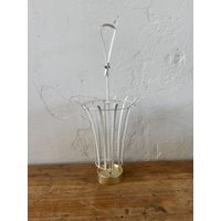Antiker Mid Century Schirmständer - Weißer Vintage Regenschirmhalter Aus Metall Flur Deko 50Er 60Er Jahre von DasEmporium