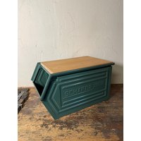 Lochblech Kiste Mit Deckel Schäfer Metall Deko Fabrik Industrie Sichtlagerkiste von DasEmporium