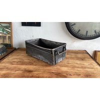 Massive Antike Metall Kiste Um 1890 Geschmiedet von DasEmporium