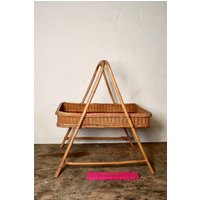 Mid-Century Korb Tablett/Tisch Mit Griff Und Beinen 80Er Jahre von DasEmporium