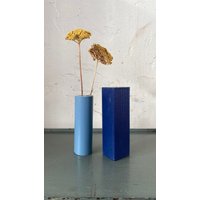 Vase 70Er Keramik Nur Für Trockene Blumen, Dunkelblau von DasEmporium