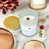 Rustikale Lagerfeuerkerze - Holzdocht, Glasbehälter Lagerfeuer To Go von DasGlueckswerk