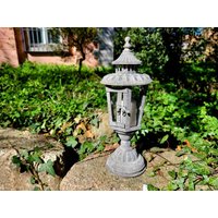 Garten Laterne Windlicht Zum Stellen "Vintage Grau" Garten-Windlicht Gartenlaterne Veranda-Deko Wintergartendeko Balkondeko Teichdeko Garten Laterne Windlicht Zum Stellen "Vintage Grau" Garten-Windlicht Gartenlaterne Veranda-Deko Wintergartendeko Balkondeko Teichdeko von DasLandhus