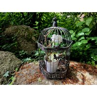 Großer Deko Vogelkäfig Zum Stellen Oder Hängen 41cm Sechseck "Antiklackierung" Rostfrei Für Innen & Außen | Vintage Gartendeko Tischdeko Großer Deko Vogelkäfig Zum Stellen Oder Hängen 41cm Sechseck "Antiklackierung" Rostfrei Für Innen & Außen | Vintage Gartendeko Tischdeko von DasLandhus