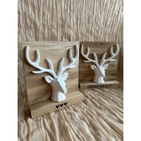 Deko Set Hirsch Geweih Gegossen Aus Keraflott | Raysin Tischdeko Lieblingsplatz Geschenk Mitbringsel von DasPlotterLieschen