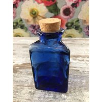 Glasfläschchen Mit Korken, Vintage von DasRosenShop