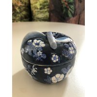 Porzellandose "Apfel", Vintage von DasRosenShop