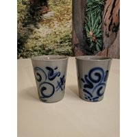 Salzglasur Becher, Vintage von DasRosenShop