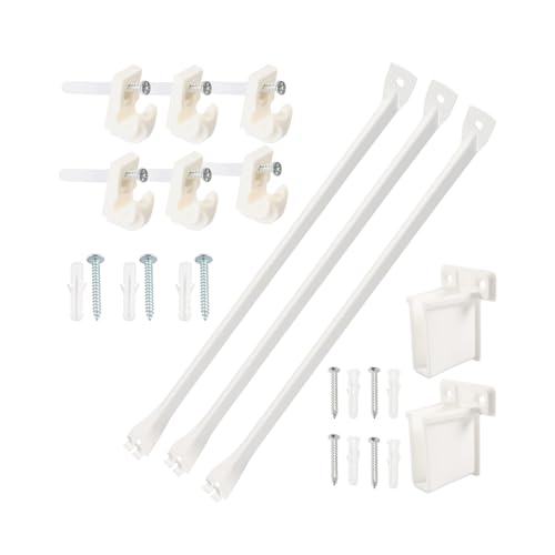 1. 43,2 cm Metall-Regalhalterungen für Camper, Schrankaufbewahrung, 45,4 kg Kapazität, Epoxidbeschichtung, 3 Stück, robuste Draht-Regalhalterungen 1. 43,2 cm Metall-Regalhalterungen für Camper, Schrankaufbewahrung, 45,4 kg Kapazität, Epoxidbeschichtung, 3 Stück, robuste Draht-Regalhalterungen von Dasbsug