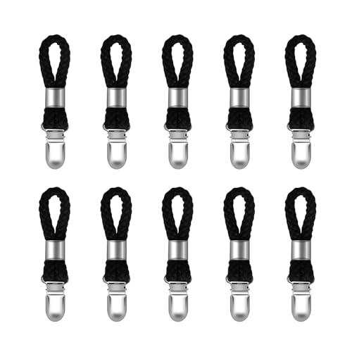 10 Stück geflochtene Baumwollringe Handtuch-Clip Haken Halter Kleiderbügel Metallclip Home Storage Hanger Easy to Use Towel Hook Holder 10 Stück geflochtene Baumwollringe Handtuch-Clip Haken Halter Kleiderbügel Metallclip Home Storage Hanger Easy to Use Towel Hook Holder von Dasbsug