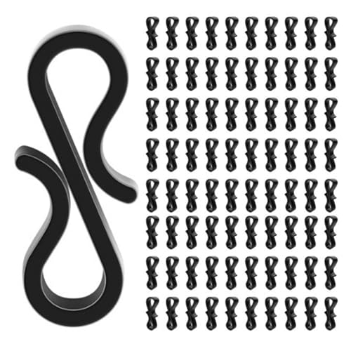 120 Stück Mehrzweck-Dachrinnenhaken in S-Form für einfache Einrichtung von Weihnachtslicht- und Haushalts-Ornamenten mit S-Haken 120 Stück Mehrzweck-Dachrinnenhaken in S-Form für einfache Einrichtung von Weihnachtslicht- und Haushalts-Ornamenten mit S-Haken von Dasbsug