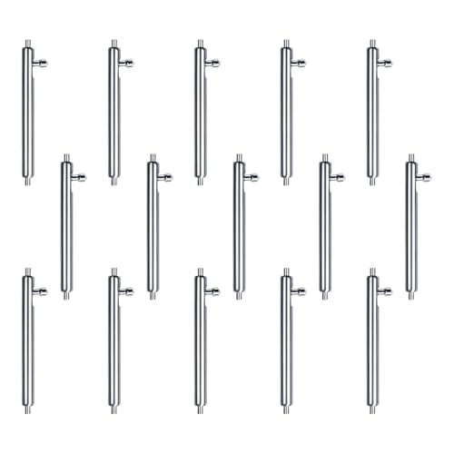 15 Stück Uhrenarmband-Rohre, Reparaturwerkzeug, Ersatzzubehör, Uhrenarmbänder, Stifte, Schnellspanner, Federstange, Edelstahl von Dasbsug