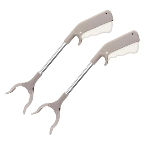 2 Stück Müllpflücker Werkzeug Müllgreifer für vielseitigen Einsatz in Gärten, Parks, Häusern, mit starkem Backengriff, einfach zu bedienendes Greifwerkzeug von Dasbsug