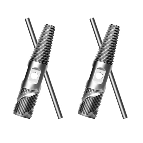 2 x Doppelkopf-Bremsschraubenausdreher-Rohrventile, Wasserhahn-Bruchschrauben, Wasserschrauben-Werkzeug für 1,27 cm (1/2 Zoll), 3/4 Zoll Rohre, Abzieher-Set von Dasbsug