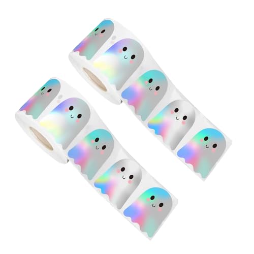 2 x Urlaubsetiketten-Aufkleber, 500 selbstklebende Bögen, dekorative Versiegelungsetiketten für Geschenkverpackungen, Büro, reflektierendes Design, Dokumentenetiketten 2 x Urlaubsetiketten-Aufkleber, 500 selbstklebende Bögen, dekorative Versiegelungsetiketten für Geschenkverpackungen, Büro, reflektierendes Design, Dokumentenetiketten von Dasbsug