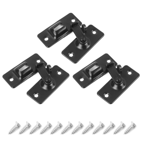 3 Stück kleine 90 Grad Edelstahl umgeschoben Schieberiegel für Tür und Fenster inklusive Befestigungsschrauben Designs Türverschluss von Dasbsug