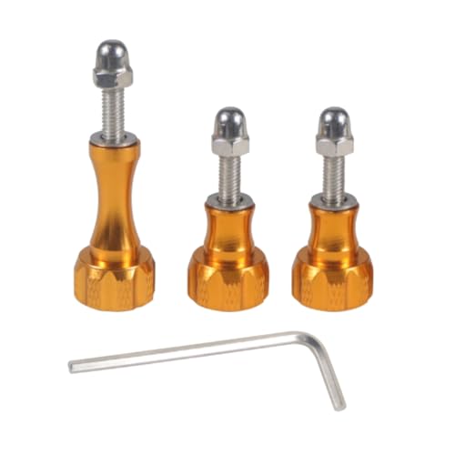 4 robuste Metall-Rändelschrauben, bunt, lange und kurze Rändelschrauben, Zubehör für Serien und Kameras 4 robuste Metall-Rändelschrauben, bunt, lange und kurze Rändelschrauben, Zubehör für Serien und Kameras von Dasbsug