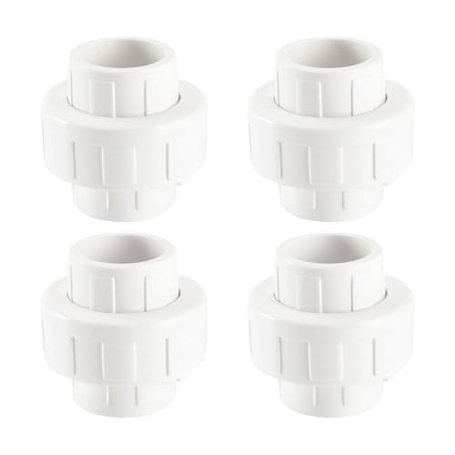 4 x Hochdruck-PVC-Rohr-Direktkupplung, auslaufsichere Dichtung, gleichmäßiges Wasser, gerader Steckverbinder für gleichmäßiges Wasser von Dasbsug