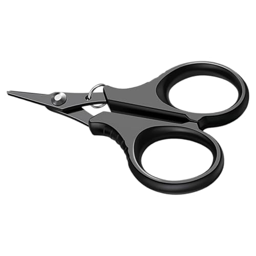 Angelschnurschere mit gezackten Zähnen, tragbare Edelstahl-Scherenzange, praktisches Werkzeug, Edelstahl-Angelscherenzange Angelschnurschere mit gezackten Zähnen, tragbare Edelstahl-Scherenzange, praktisches Werkzeug, Edelstahl-Angelscherenzange von Dasbsug