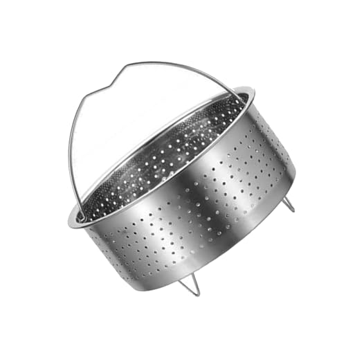 Dampfgarer Korb zum Kochen Edelstahl Dampfgarer Ständer mit Griff Gemüseregal Spülmaschinenfest Edelstahl Lebensmittelkorb mit Griff von Dasbsug