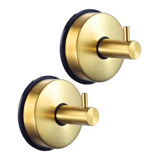 Dasbsug 2 x Saugnapf-Haken für Badezimmer, Glastür und Küche, wasserdichter Handtuchhalter, Edelstahl, Kleiderbügel, wasserdichte Saugnapf-Haken Dasbsug 2 x Saugnapf-Haken für Badezimmer, Glastür und Küche, wasserdichter Handtuchhalter, Edelstahl, Kleiderbügel, wasserdichte Saugnapf-Haken von Dasbsug