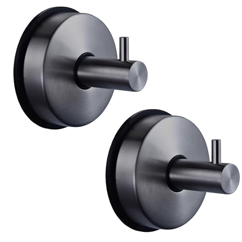 Dasbsug 2 x Saugnapf-Haken für Badezimmer, Glastür und Küche, wasserdichter Handtuchhalter, Edelstahl, Kleiderbügel, wasserdichte Saugnapf-Haken Dasbsug 2 x Saugnapf-Haken für Badezimmer, Glastür und Küche, wasserdichter Handtuchhalter, Edelstahl, Kleiderbügel, wasserdichte Saugnapf-Haken von Dasbsug