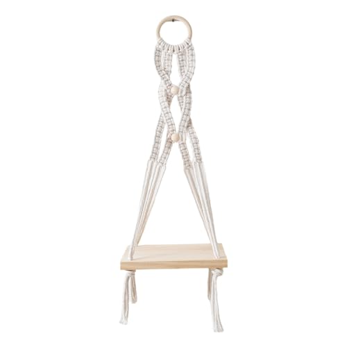 Dasbsug Aprikosen-Hängeregal mit Baumwollseil, funktionales Wandregal, stilvolle Aufbewahrungshalter für Bücher oder kleine Pflanzen, Wohnzimmerdekoration Dasbsug Aprikosen-Hängeregal mit Baumwollseil, funktionales Wandregal, stilvolle Aufbewahrungshalter für Bücher oder kleine Pflanzen, Wohnzimmerdekoration von Dasbsug