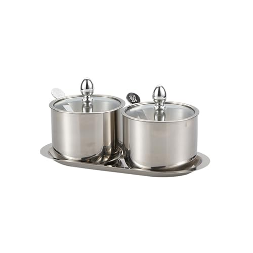 Dasbsug Gewürzglas aus 304 Edelstahl, elegantes Gewürzglas, Metall, Gewürzbehälter für Küche, Kochen und Essen, Gewürzgläser Dasbsug Gewürzglas aus 304 Edelstahl, elegantes Gewürzglas, Metall, Gewürzbehälter für Küche, Kochen und Essen, Gewürzgläser von Dasbsug