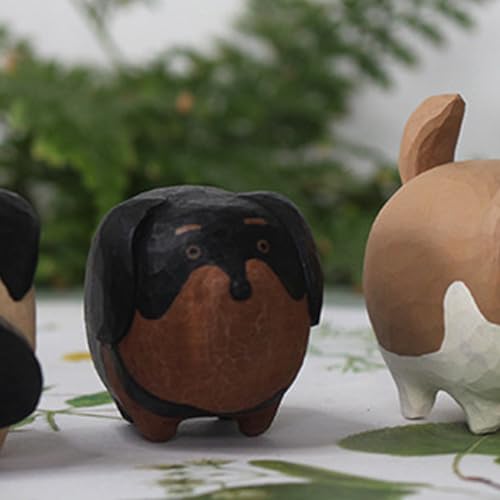 Dasbsug Handgeschnitzte Wolfshund-Skulptur aus natürlichem Holz, Tierstatue, Schreibtisch-Dekoration für Zuhause, Büro, Wohnzimmer, Miniatur-Holztier-Skulptur Dasbsug Handgeschnitzte Wolfshund-Skulptur aus natürlichem Holz, Tierstatue, Schreibtisch-Dekoration für Zuhause, Büro, Wohnzimmer, Miniatur-Holztier-Skulptur von Dasbsug