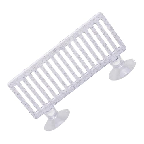 Dasbsug Künstliche Ausschnittplattform, kleine Aquarium-Dekoration, Landschaft für Verschönerung des Aquariums, Landschaftsbau, weiß, Stressabbau für Betta von Dasbsug