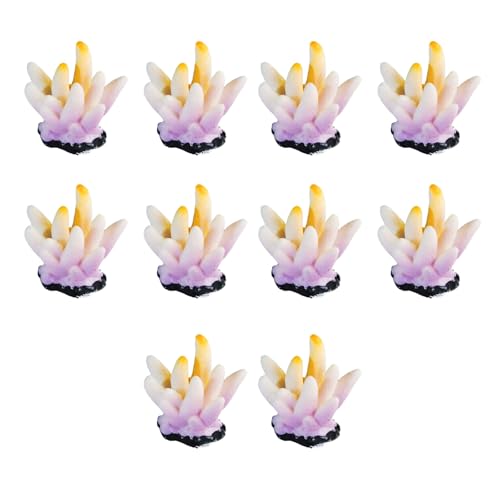 Dasbsug Künstliche Korallen, Unterwasserpflanze, Aquarien, Dekoration für Aquarien, Landschaftsdekoration, 10 Stück von Dasbsug