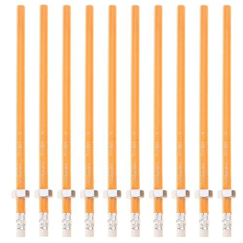 Dasbsug Leiser Gewindestift mit Gleitmutter für Konzentration, Stressabbau, Holz, sensorisches Schulbedarf, Schreibwerkzeug, Klassenzimmer, sicheres sensorisches Lernwerkzeug von Dasbsug