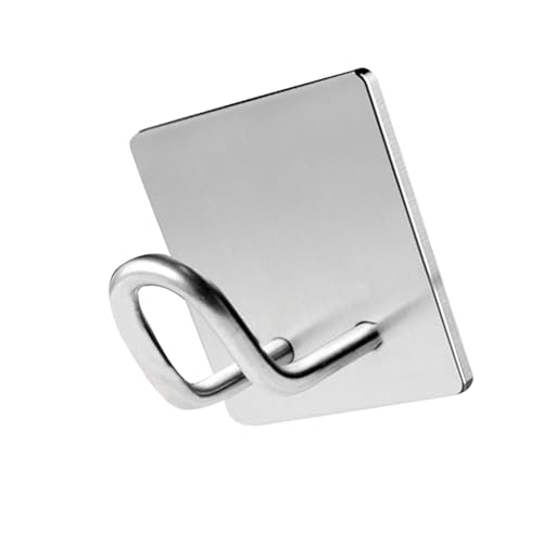 Dasbsug Mehrzweck-Edelstahlhaken zum Aufkleben für Badezimmer, platzsparender Handtuchhalter, Haushaltsorganisation, Regal, einfach zu installierender Haken Dasbsug Mehrzweck-Edelstahlhaken zum Aufkleben für Badezimmer, platzsparender Handtuchhalter, Haushaltsorganisation, Regal, einfach zu installierender Haken von Dasbsug