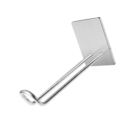 Dasbsug Mehrzweck-Edelstahlhaken zum Aufkleben für Badezimmer, platzsparender Handtuchhalter, Haushaltsorganisation, Regal, einfach zu installierender Haken Dasbsug Mehrzweck-Edelstahlhaken zum Aufkleben für Badezimmer, platzsparender Handtuchhalter, Haushaltsorganisation, Regal, einfach zu installierender Haken von Dasbsug