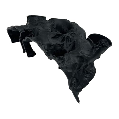 Dasbsug Natürliche strukturierte Aquarium-Höhlendekoration mit mehreren Eingängen für Fische, Garnelen und Aquarien, Umgebungsbereicherung, PETG, Höhle von Dasbsug