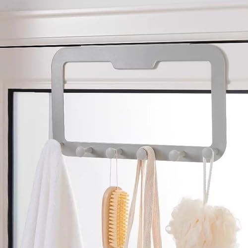 Dasbsug Platzsparende selbstklebende Türhaken ohne Markierungshaken, 6 Glieder-Design, Kleiderbügel für einfache Organisation, keine Markierung Dasbsug Platzsparende selbstklebende Türhaken ohne Markierungshaken, 6 Glieder-Design, Kleiderbügel für einfache Organisation, keine Markierung von Dasbsug