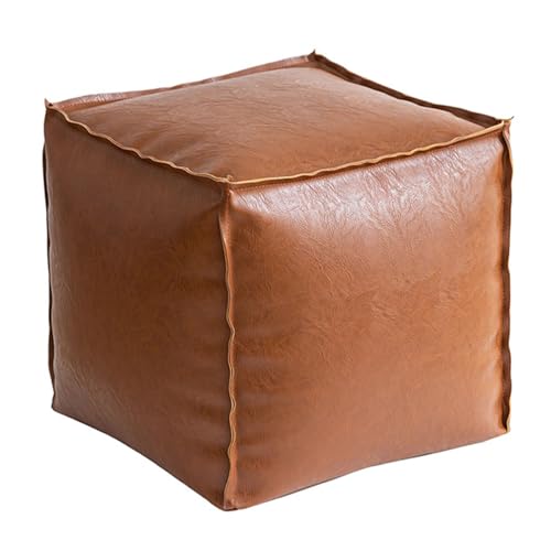 Dasbsug Robuster Sitzhocker aus PU-Leder mit geräumigem Innenraum, platzsparende Möbel, weiches PU-Leder von Dasbsug