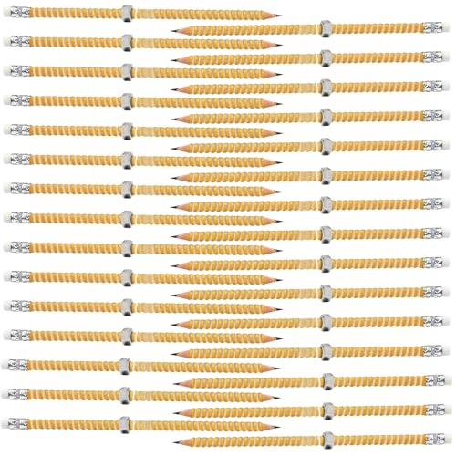 Dasbsug Unterbrechungsfreier Gewindestift mit verschiebbarer Metallmutter, Holzalternative zur Beruhigung des Fokus während Vorlesungen, Stressabbau, Bleistift für Erwachsene von Dasbsug