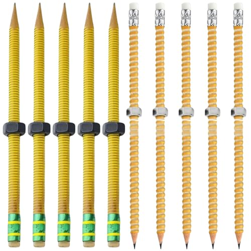 Dasbsug Unterbrechungsfreier Gewindestift mit verschiebbarer Metallmutter, Holzalternative zur Beruhigung des Fokus während Vorlesungen, Stressabbau, Bleistift für Erwachsene Dasbsug Unterbrechungsfreier Gewindestift mit verschiebbarer Metallmutter, Holzalternative zur Beruhigung des Fokus während Vorlesungen, Stressabbau, Bleistift für Erwachsene von Dasbsug