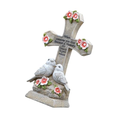 Dasbsug Wasserdichte Gartenleuchte für den Außenbereich, mit warmem, leuchtendem, handgefertigtem Vogel-Skulptur, einfache Installation, für Terrasse, Hof, warmweißes Vogellicht für den Außenbereich von Dasbsug