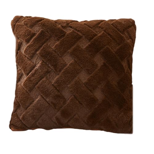 Dasbsug Weiche und gemütliche Kunstfell-Kissenbezüge mit zeitlosem Streifenmuster, perfekt für Wohnzimmer, 45 x 45 cm, pelziger Kissenbezug Dasbsug Weiche und gemütliche Kunstfell-Kissenbezüge mit zeitlosem Streifenmuster, perfekt für Wohnzimmer, 45 x 45 cm, pelziger Kissenbezug von Dasbsug