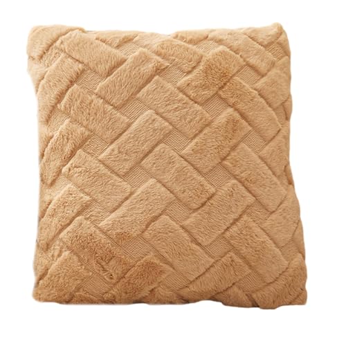 Dasbsug Weiche und gemütliche Kunstfell-Kissenbezüge mit zeitlosem Streifenmuster, perfekt für Wohnzimmer, 45 x 45 cm, pelziger Kissenbezug Dasbsug Weiche und gemütliche Kunstfell-Kissenbezüge mit zeitlosem Streifenmuster, perfekt für Wohnzimmer, 45 x 45 cm, pelziger Kissenbezug von Dasbsug