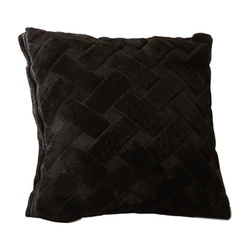 Dasbsug Weiche und gemütliche Kunstfell-Kissenbezüge mit zeitlosem Streifenmuster, perfekt für Wohnzimmer, 45 x 45 cm, pelziger Kissenbezug Dasbsug Weiche und gemütliche Kunstfell-Kissenbezüge mit zeitlosem Streifenmuster, perfekt für Wohnzimmer, 45 x 45 cm, pelziger Kissenbezug von Dasbsug