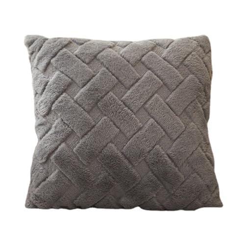 Dasbsug Weiche und gemütliche Kunstfell-Kissenbezüge mit zeitlosem Streifenmuster, perfekt für Wohnzimmer, 45 x 45 cm, pelziger Kissenbezug Dasbsug Weiche und gemütliche Kunstfell-Kissenbezüge mit zeitlosem Streifenmuster, perfekt für Wohnzimmer, 45 x 45 cm, pelziger Kissenbezug von Dasbsug