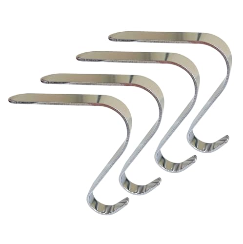 Dasbsug Weihnachtsstrumpfhalter, Metall-Haken zum Aufhängen für Kamine und Kaminsims, Dekoration, Metall, Festival-Zubehör, Aufhänger, dekorative Haken zum Aufhängen von Dasbsug