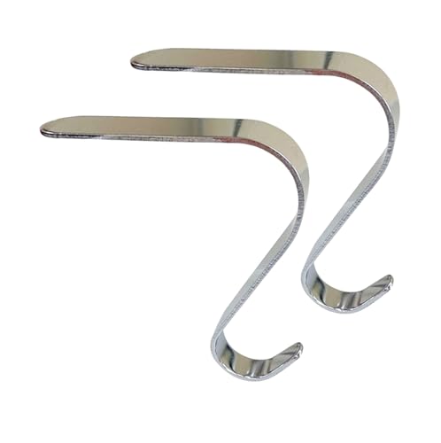 Dasbsug Weihnachtsstrumpfhalter, Metall-Haken zum Aufhängen für Kamine und Kaminsims, Dekoration, Metall, Festival-Zubehör, Aufhänger, dekorative Haken zum Aufhängen von Dasbsug