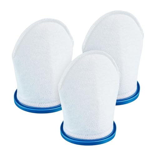 Dasbsug Wiederverwendbare Pool-Filterbeutel, verdickte, mehrschichtige Konstruktion, effizient für die meisten Staubsauger, Schwimmbad-Wartungszubehör, 3 Stück von Dasbsug